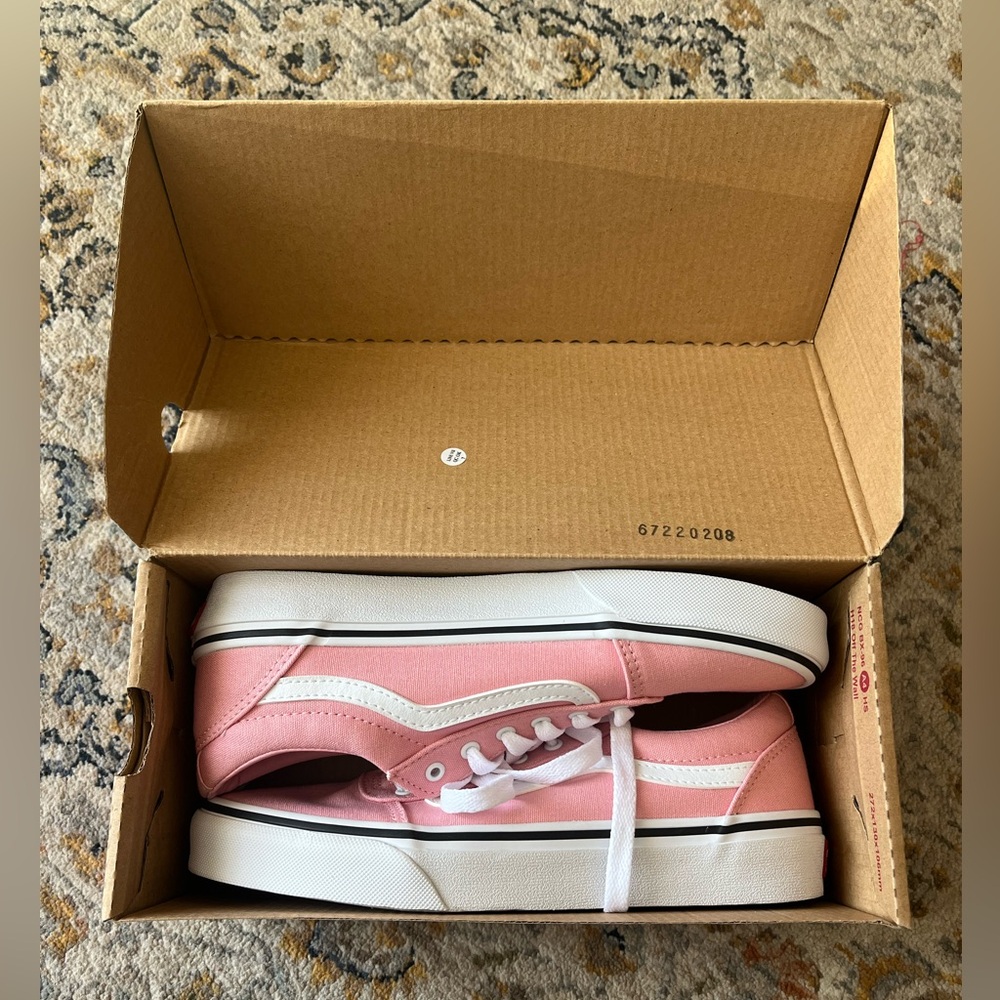 Vans Kids Sneakers in Pink and White